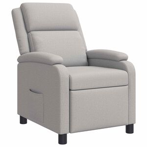 vidaXL Relaxfauteuil Wolkengrijs Stof