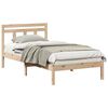 vidaXL Bedframe Bruin 90 x 200 cm Massief grenenhout