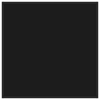 vidaXL Salontafel met zwart glas 80x80x35 cm zwart