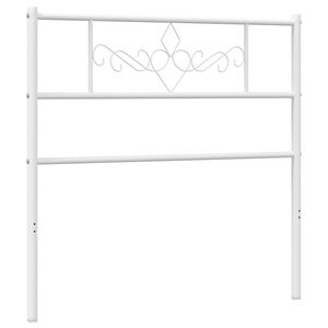vidaXL Vervangend hoofdbord 107 cm metaal wit