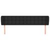 vidaXL Hoofdbord met randen 163x23x78/88 cm kunstleer zwart