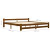 vidaXL Bedframe massief grenenhout honingbruin 200x200 cm