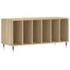 vidaXL Platenkast 100x38x48 cm bewerkt hout sonoma eikenkleurig
