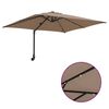 vidaXL Tuinparasol Taupe 248,5 x 247,5 x 160 cm Polyester en staal