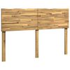 vidaXL Live Edge Hoofdbord ROSTOCK Wit 120 cm Massief Acaciahout