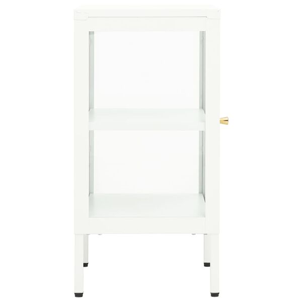 vidaXL Dressoir 38x35x70 cm metaal en glas