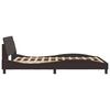 vidaXL Bedframe "Dover" stof donkerbruin 140x200 cm
