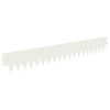 vidaXL Gazonrand 30 st 103 x 15 cm Staal Wit