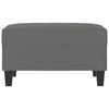 vidaXL Voetenbank 70x55x41 cm microvezelstof donkergrijs
