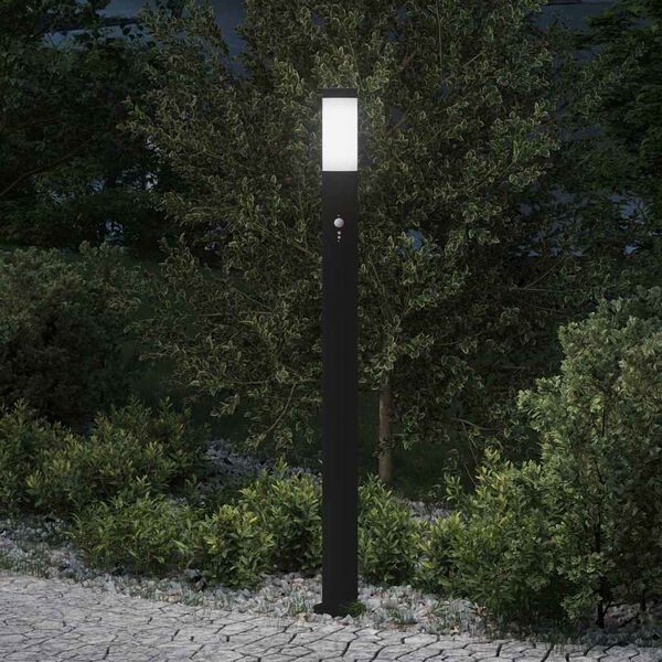vidaXL Bolderverlichting met sensor 110 cm roestvrij staal IP44
