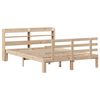 vidaXL Bedframe met hoofdbord massief grenenhout 140x190 cm