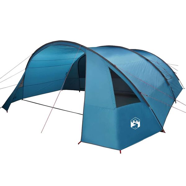 vidaXL Tunneltent met dak met opslag Blauw en Grijs 700 x 590 x 215 cm