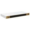 vidaXL Wandschappen zwevend 2 st 50x23x3,8 cm MDF hoogglans wit