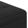 vidaXL Knopkruk met kussen Zwart 60 x 60 x 45 cm Kunstleer
