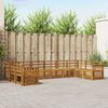vidaXL Sofa-Sets 10 pcs Naturel Massief Acaciahout