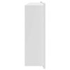 vidaXL Douche Niche Wit 75 x 30 x 9,5 cm Roestvrij staal