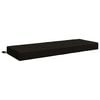 vidaXL Rugkussen SOEST 100% Polyester Zwart 120 x 40 x 10 cm