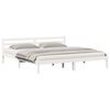 vidaXL Bedframe Wit 208.6 x 157.6 x 69.4 cm Massief grenenhout