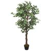 vidaXL Kunstplant ficus 1008 bladeren 180 cm groen
