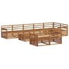 vidaXL Buiten bankenset 9 pcs Naturel Massief Acaciahout