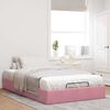 vidaXL Ottoman bedframe zonder matras 120x200 cm fluweel roze