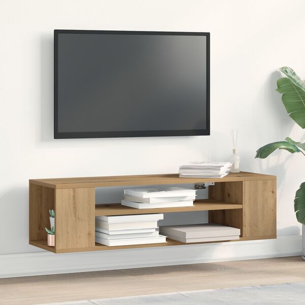 vidaXL TV-kast artisian oak 100 x 30 x 26,5 cm Bewerkt hout