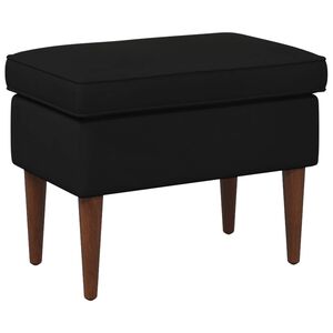 vidaXL Voetenbank Zwart 55 x 35 x 41 cm Fluweel