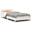 vidaXL Bedframe zonder matras massief grenenhout wit 75x190 cm