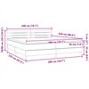 vidaXL Boxspring met matras en LED fluweel zwart 200x220 cm