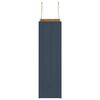 vidaXL Papieren zakken 250 st met hengsels 21x11x36 cm blauw