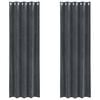 vidaXL Verduisterende gordijnen 2 pcs Lichtgrijs 140 x 245 cm Fluweel