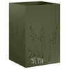 vidaXL Plantenbak Olijfgroen 50 x 50 x 75 cm Koudgewalst staal