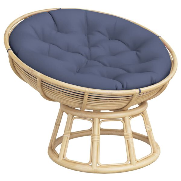 vidaXL Zitkussen rond &Oslash; 100x11 cm oxford stof marineblauw