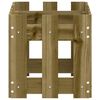 vidaXL Plantenbak met hekontwerp 60x30x30 cm ge&iuml;mpregneerd grenenhout
