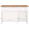 vidaXL Dressoir 110x33,5x70 cm massief eikenhout
