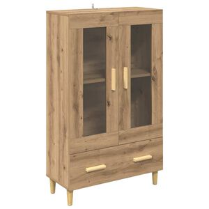 vidaXL Highboard Artisan Eiken 70 x 31 x 115 cm Bewerkt hout