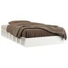 vidaXL Bedframe massief hout wit 120x190 cm