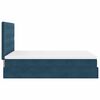 vidaXL Ottoman bed met matrassen en LED's 140x200cm fluweel