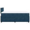 vidaXL Boxspring met matras fluweel blauw 120x200 cm