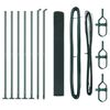 vidaXL Gelast Draadhek met Betonnen Basis 10 x 0,8 m (B x H)