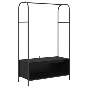 vidaXL Kledingrek Zwart 100 x 44 x 160 cm Bewerkt hout