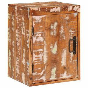 vidaXL Nachtkastje Bruin 35 x 33 x 48 cm Massief gerecycled hout