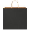 vidaXL Papieren zakken 50 st met hengsels 32x22x28 cm zwart