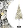 vidaXL Kerstboom met 150 LED met standaard Wit 120 cm PE en staal