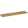 vidaXL Wandplank met plank 4 pcs Bruin 60 x 9 x 3 cm Bewerkt hout