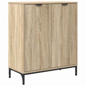 vidaXL Dressoir Sonoma Eiken 69,5 x 33 x 82 cm Bewerkt hout