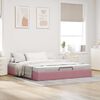 vidaXL Ottoman bedframe zonder matras 180x200 cm fluweel roze