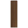 vidaXL Schoenenkast met spiegel 2-laags 63x17x67 cm bruineiken