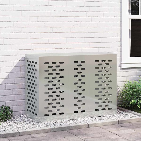 vidaXL Airconditioner hoes Zilver 110 x 50 x 80 cm