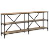 vidaXL Wandtafel met plank Artisan Eiken 180 x 30 x 75 cm Bewerkt hout